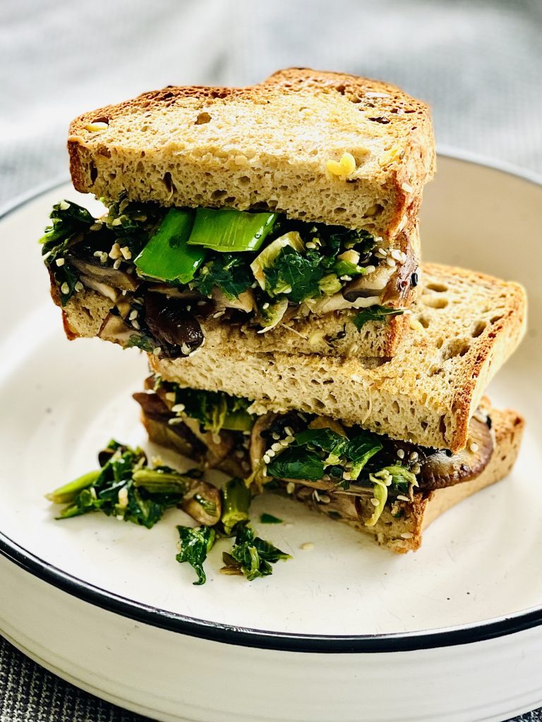 Miso Mushroom Toasty Eat Well Tasmania
